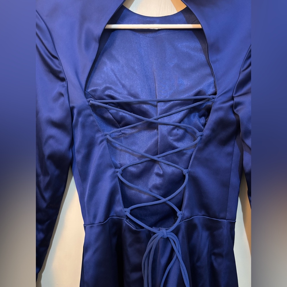 Sherri Hill Royal Blue Cocktail Dress - Picture 9 of 14